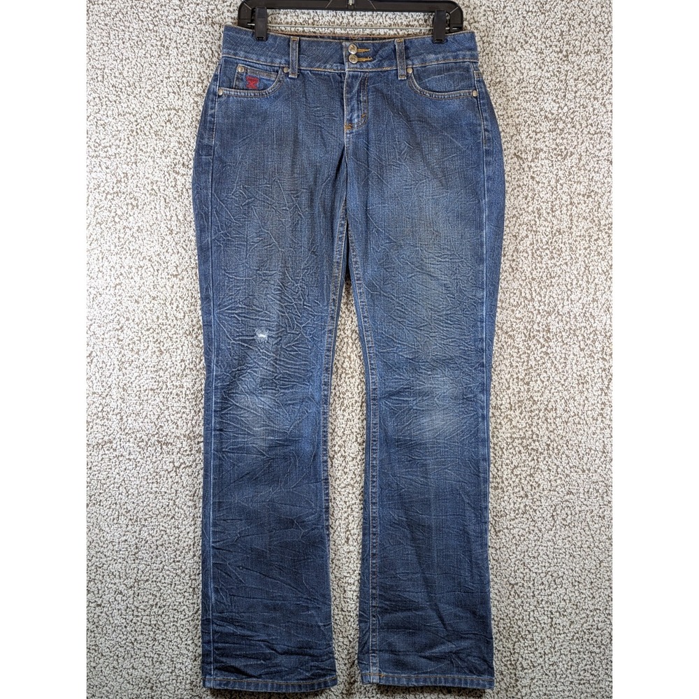 Wrangler‎ 20X Jackson Bootcut Jeans Women's 31x32.5 (Tag 7/8x32) Blue Distressed
